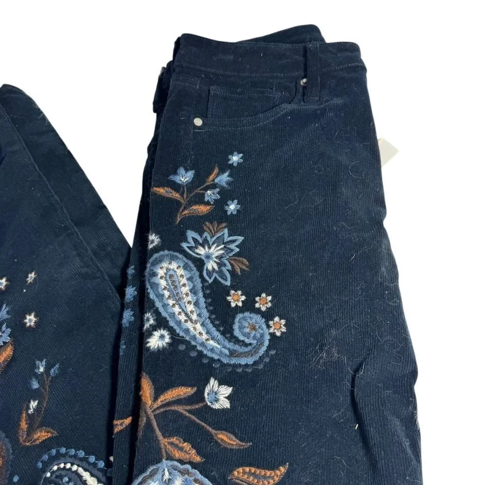 Driftwood‎ X Free People Women's NWT Farrah Moody Paisley Flare Pants Sz 25